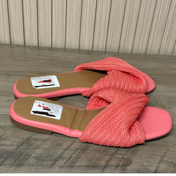 Nordstrom Hack Flat Sandals Coral Women’s Size 9M - Picture 6 of 8